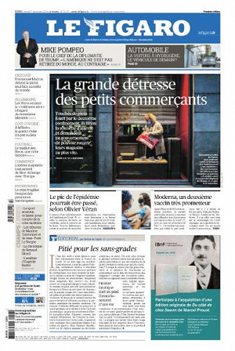 Le Figaro du Mardi 17 Novembre 2020