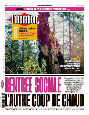 Libération du Lundi 22 Août 2022