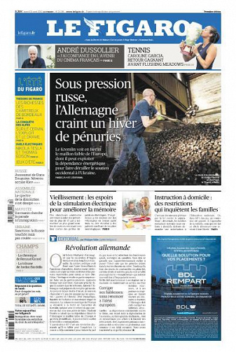 Le Figaro du Mardi 23 Août 2022